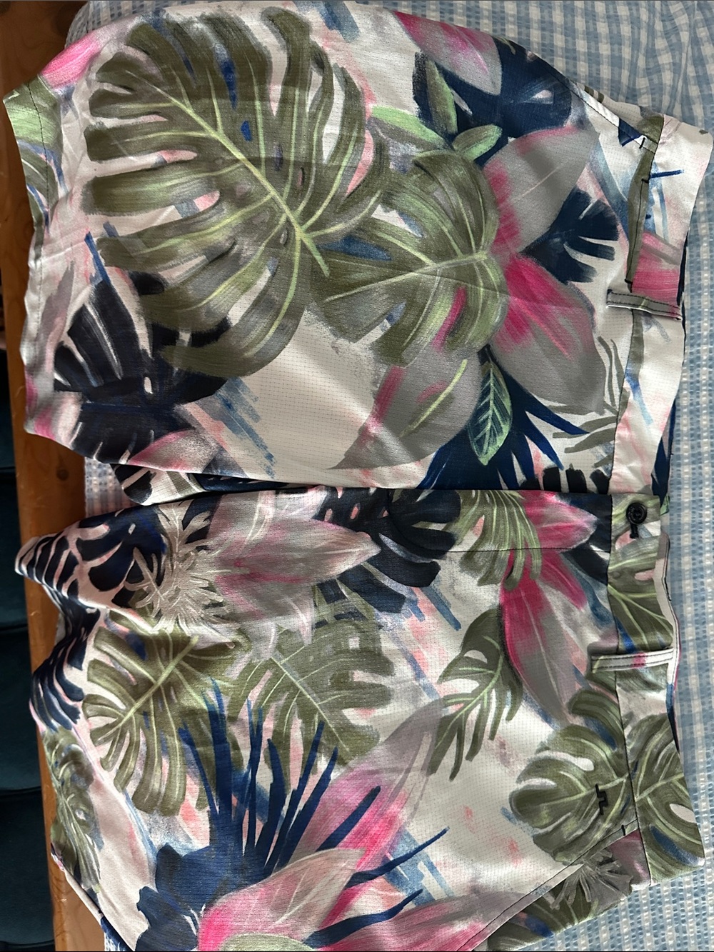 J.Lindeberg Floral Tropical Print Men's Shorts in Pink, Green, Navy
